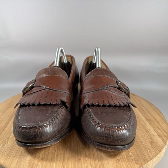 GH Bass Loafers Men’s 10 M Brown Kiltie Buckle Slip On Shoes - Picture 2 of 8